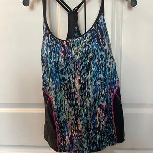 Multicolor two piece with swim shorts